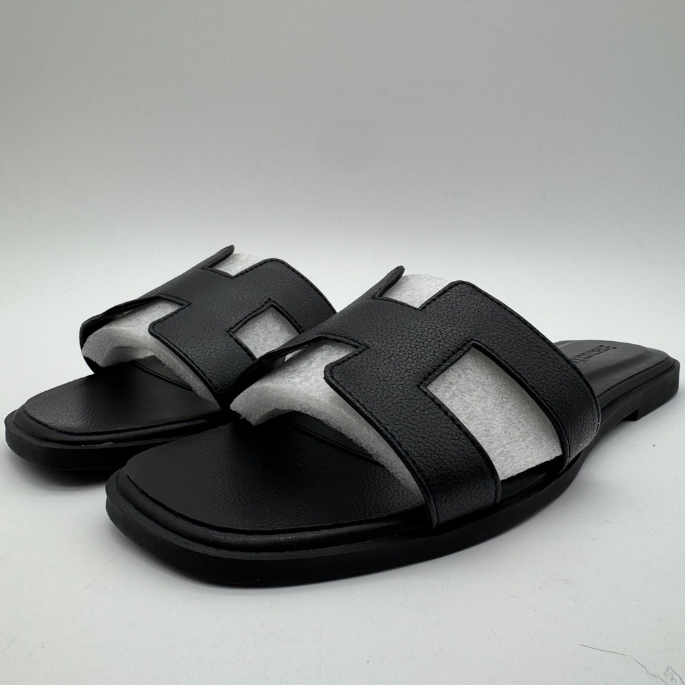 Stratuxx Kaze Women's Size 9 Black Slide Sandals Flat Slip On Shoes